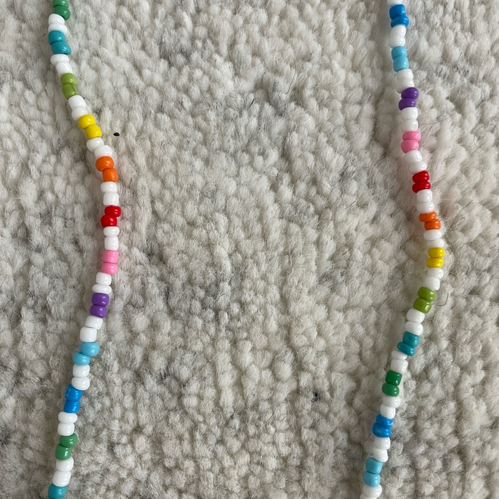 Rainbow Beaded Face Mask / Eye Glasses Strap